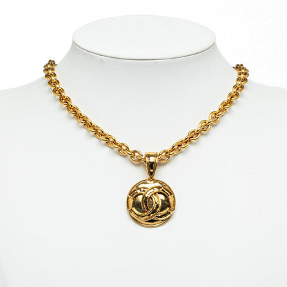 Chanel Vintage Coco Big Round Necklace G   Chanel