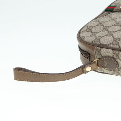 Gucci Sherry Beige Canvas Clutch Bag