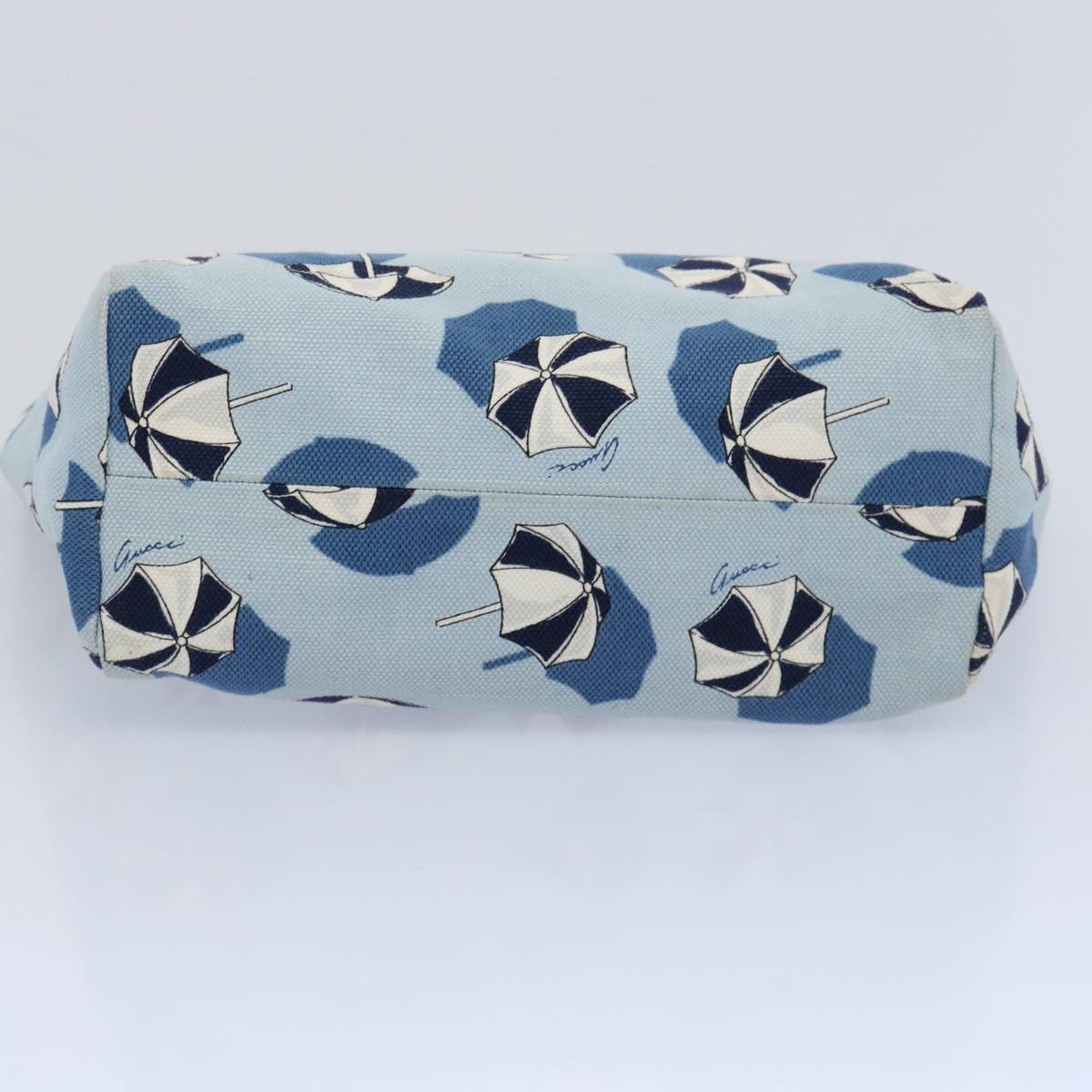 Gucci Blue Canvas Handbag