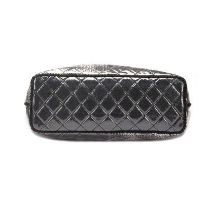 Chanel Quilted Funny Tweed Patchwork Tote Plastic Tote Bag in Excellent condition