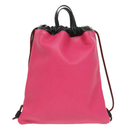 Gucci Drawstring Pink Leather Backpack Bag