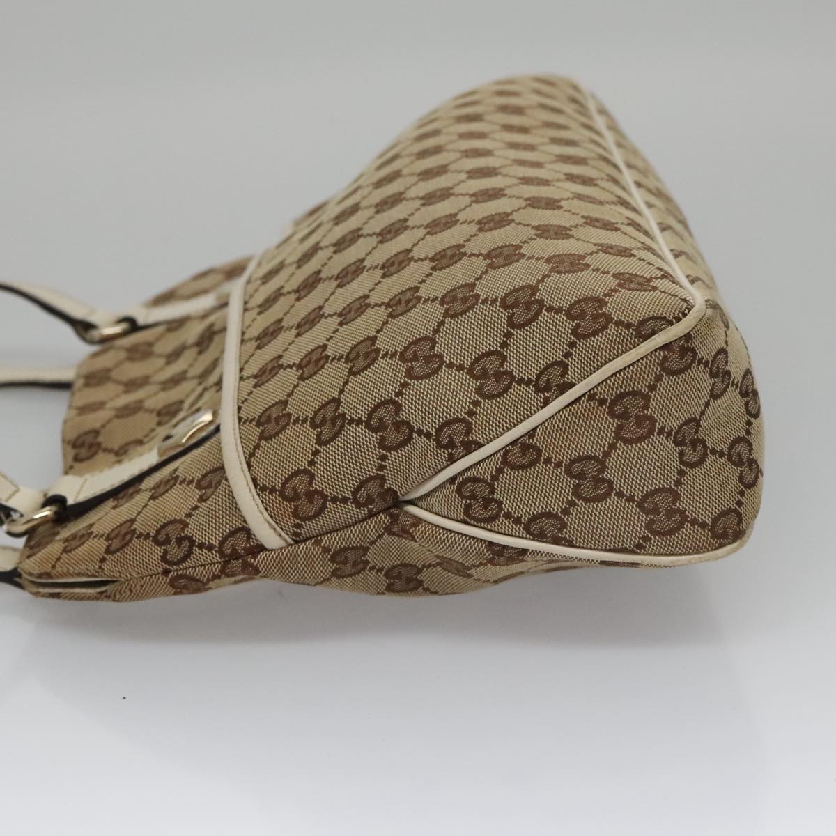 Gucci Charmy Beige Canvas Tote Bag