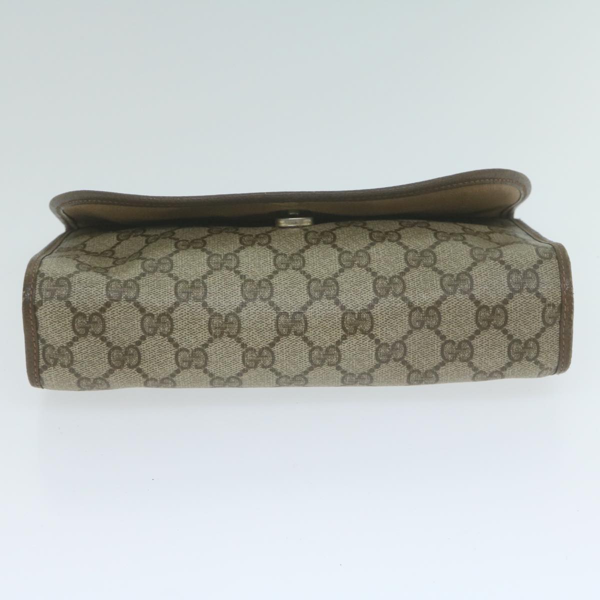 Gucci Ophidia Beige Canvas Clutch Bag