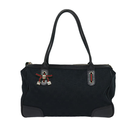 Gucci Ophidia Black Canvas Handbag ()