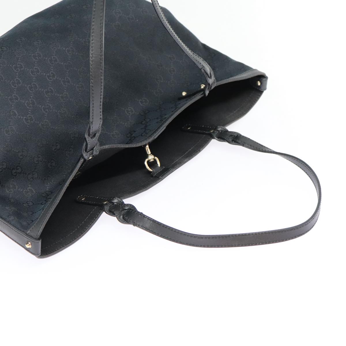 Gucci Gg Canvas Black Canvas Tote Bag