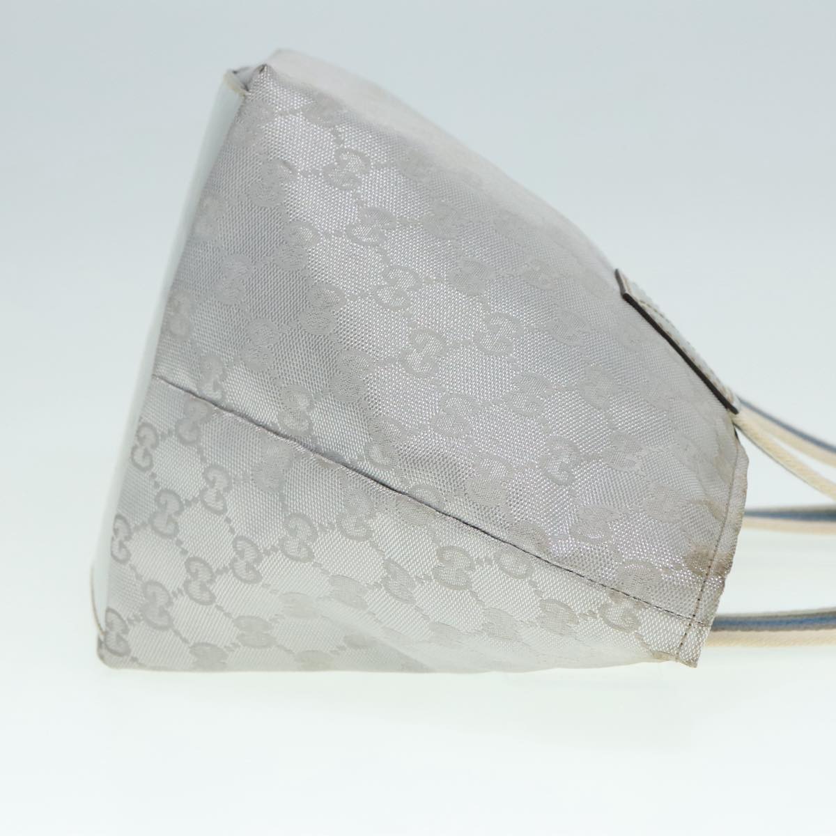 Gucci Sherry Grey Canvas Handbag