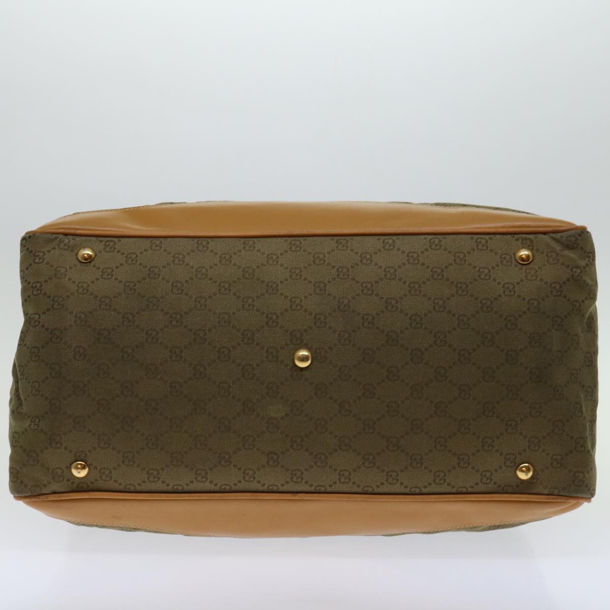 Gucci Gg Canvas Khaki Canvas Travel Bag