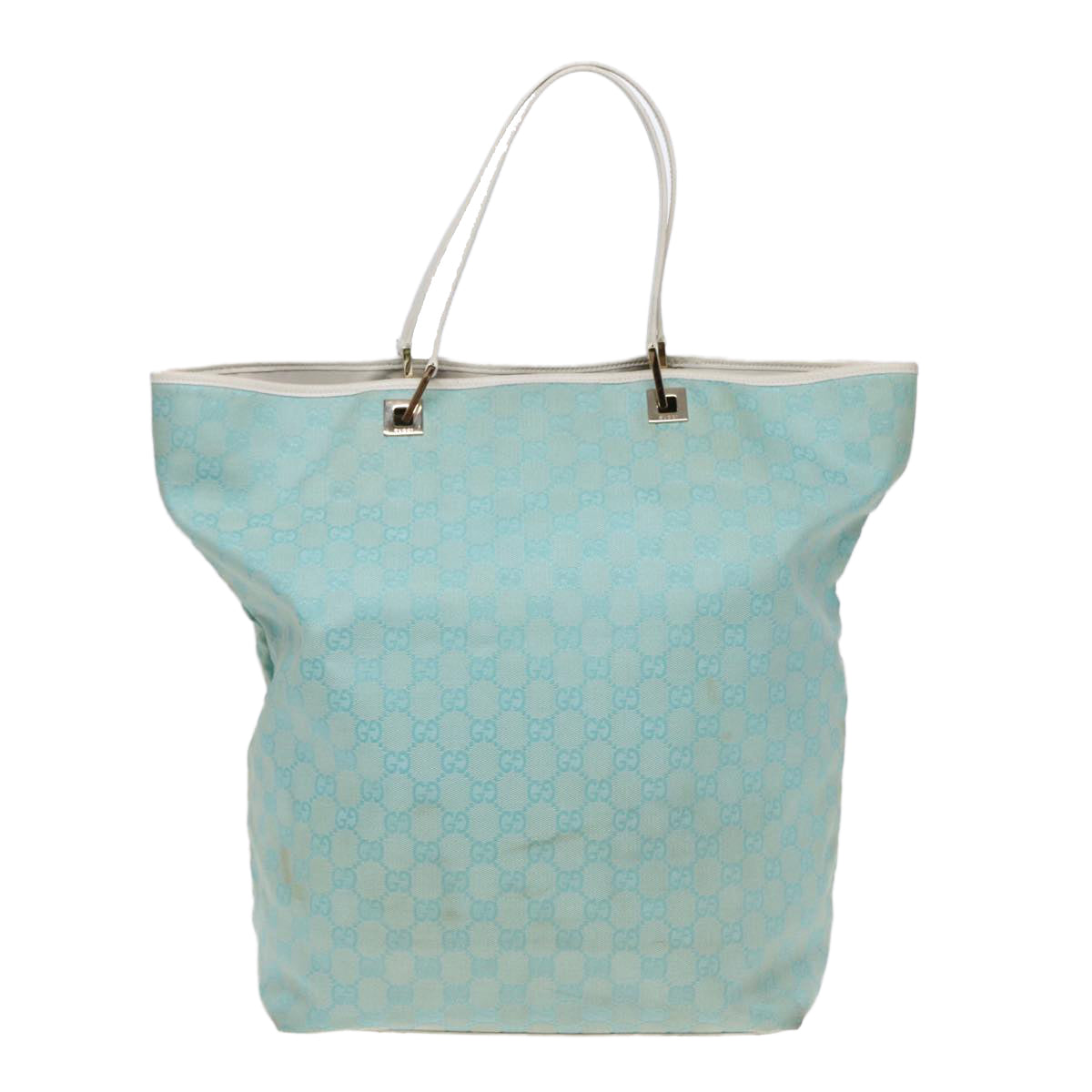 Gucci Gg Canvas Blue Canvas Tote Bag ()