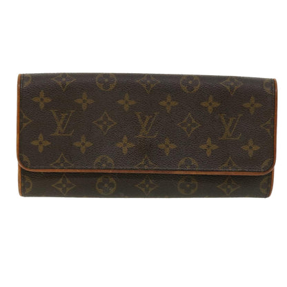 Louis Vuitton Brown Canvas Pochette Twin shoulder bag
