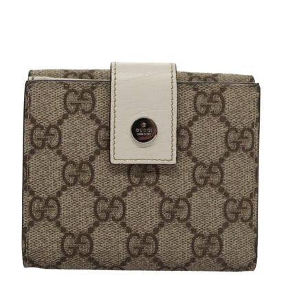 Gucci Beige Canvas Wallet  ()