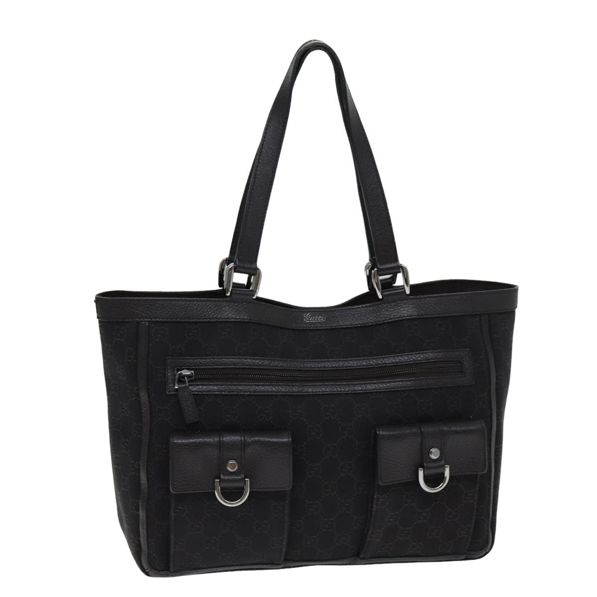 Gucci Abbey Brown Canvas Tote Bag ()