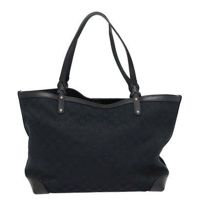 Gucci Gg Canvas Black Canvas Tote Bag