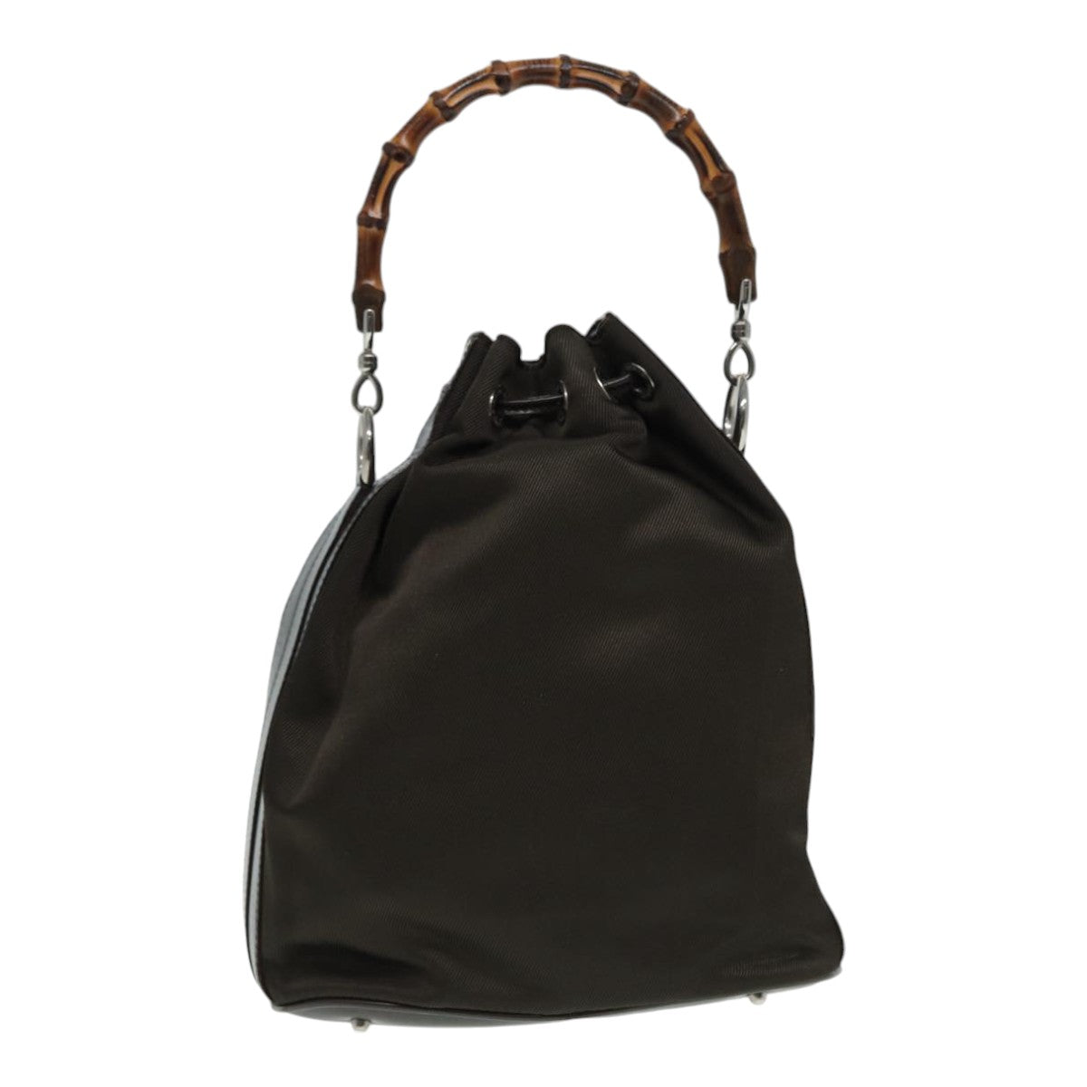 Gucci Bamboo Brown Synthetic Handbag