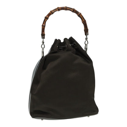 Gucci Bamboo Brown Synthetic Handbag