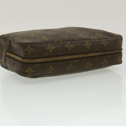 Louis Vuitton Brown Canvas Trousse de Toilette clutch bag