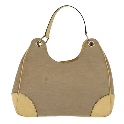 Gucci Hobo Grey Canvas Shoulder Bag