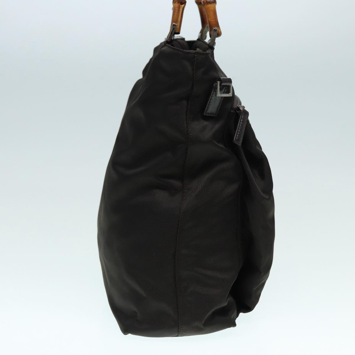 Gucci Bamboo Khaki Synthetic Tote Bag