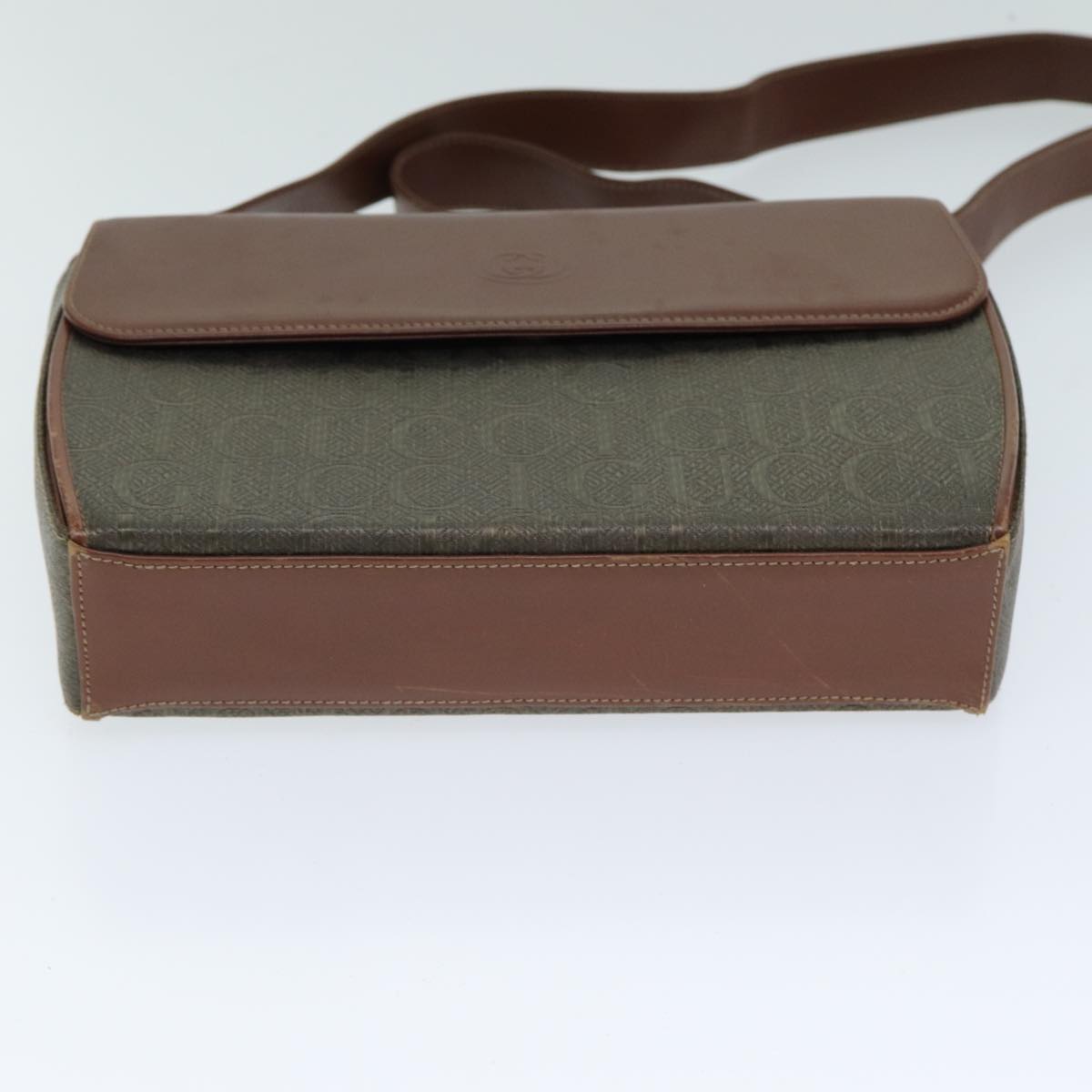 Gucci Brown Canvas Shoulder Bag