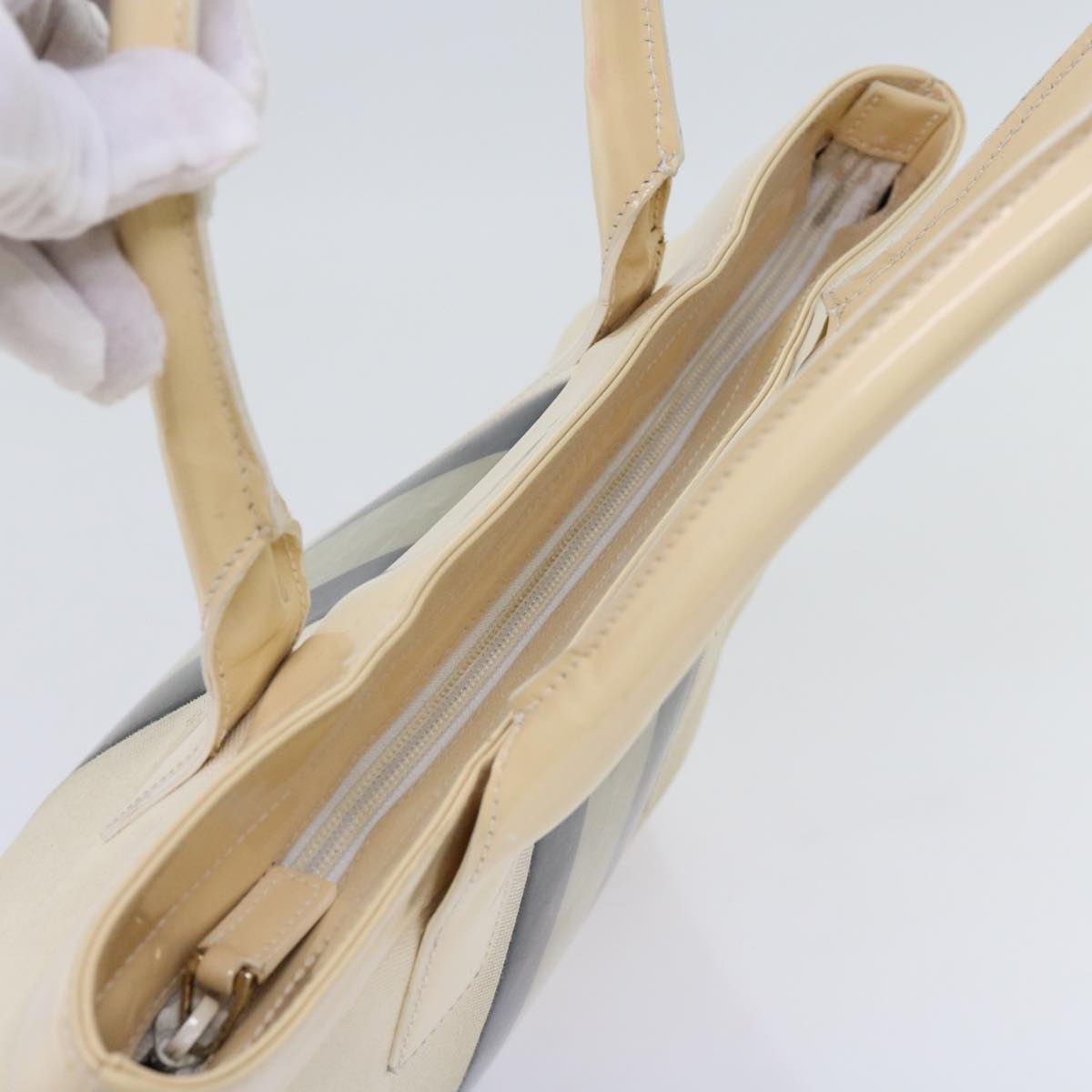 Gucci Beige Canvas Handbag