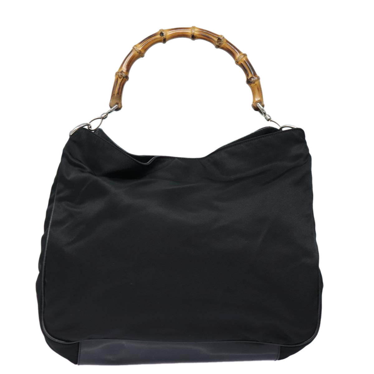 Gucci Bamboo Black Synthetic Shoulder Bag ()