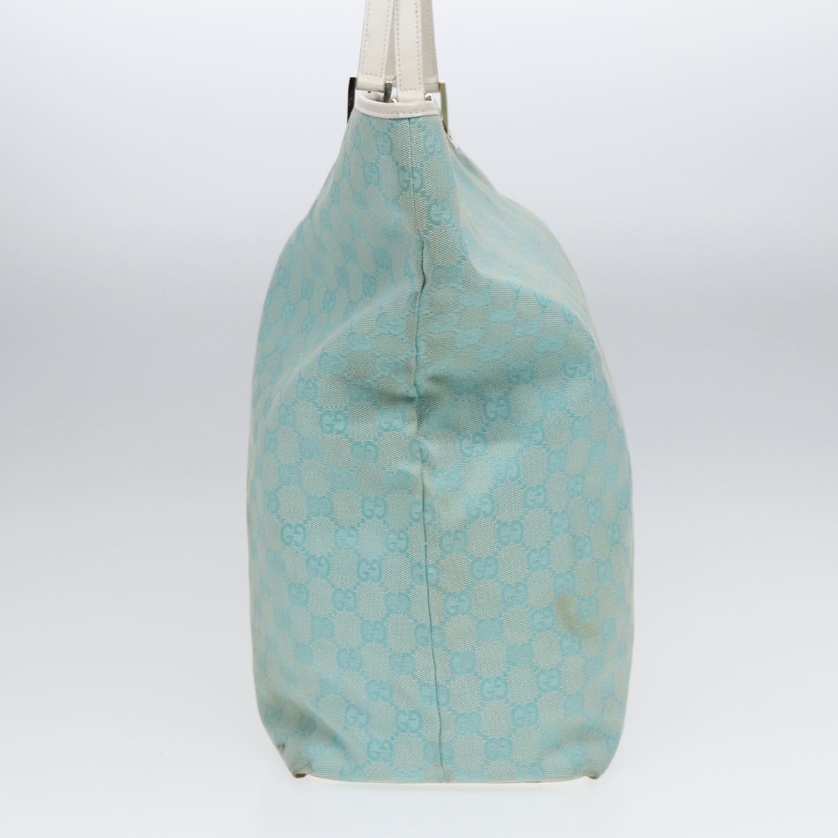 Gucci Gg Canvas Blue Canvas Tote Bag