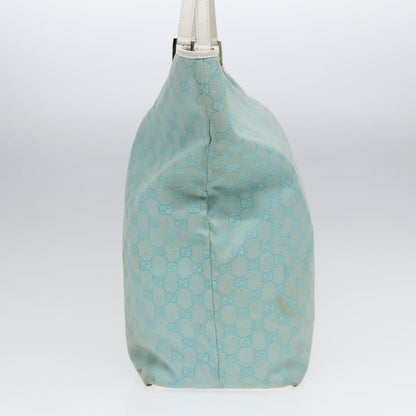 Gucci Gg Canvas Blue Canvas Tote Bag