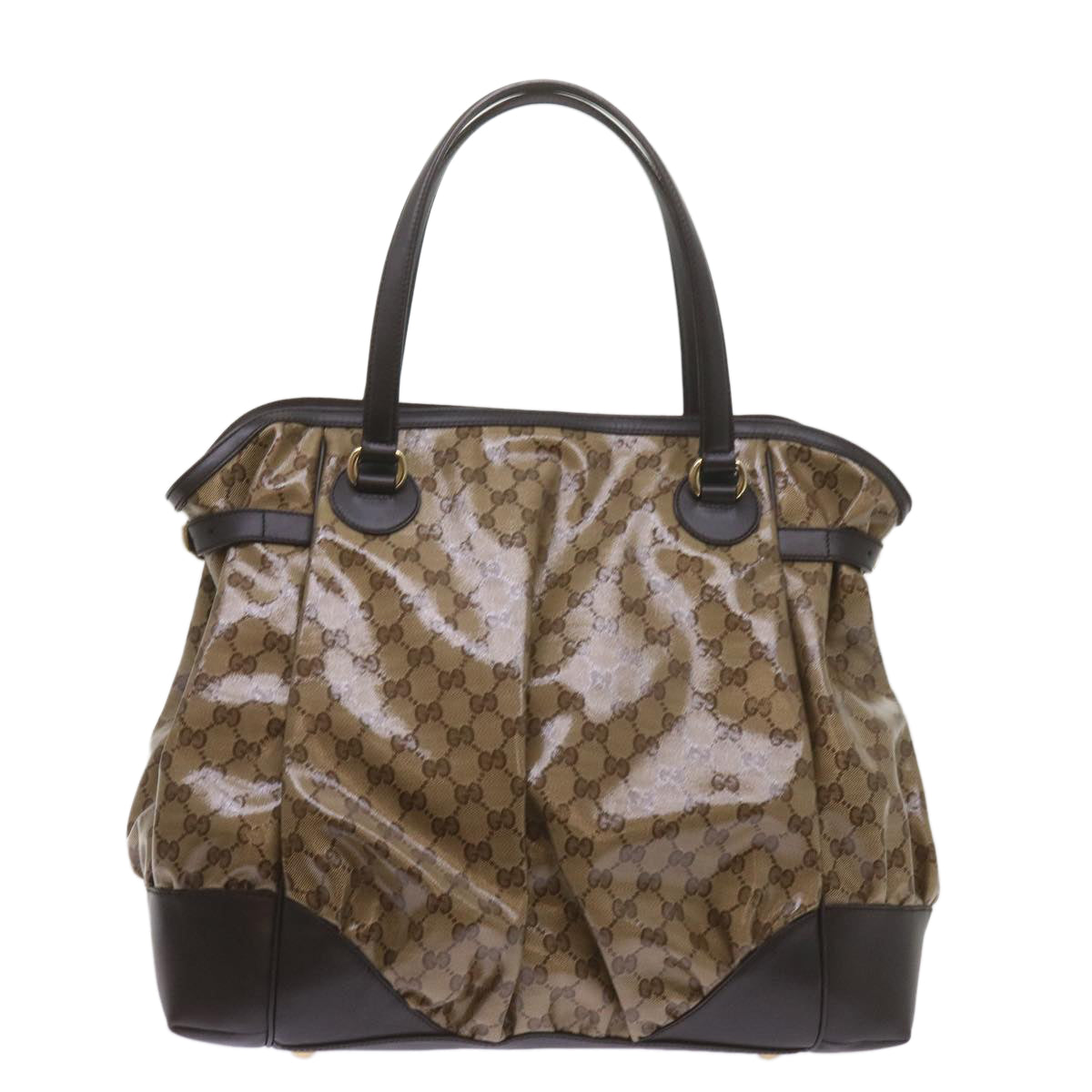 Gucci Gg Crystal Beige Canvas Tote Bag ()