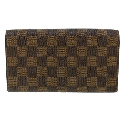 Louis Vuitton Brown Canvas Portefeuille Sarah wallet accessories