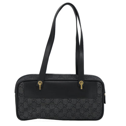Gucci Gg Canvas Black Canvas Shoulder Bag
