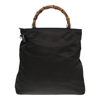 Gucci Bamboo Khaki Synthetic Tote Bag