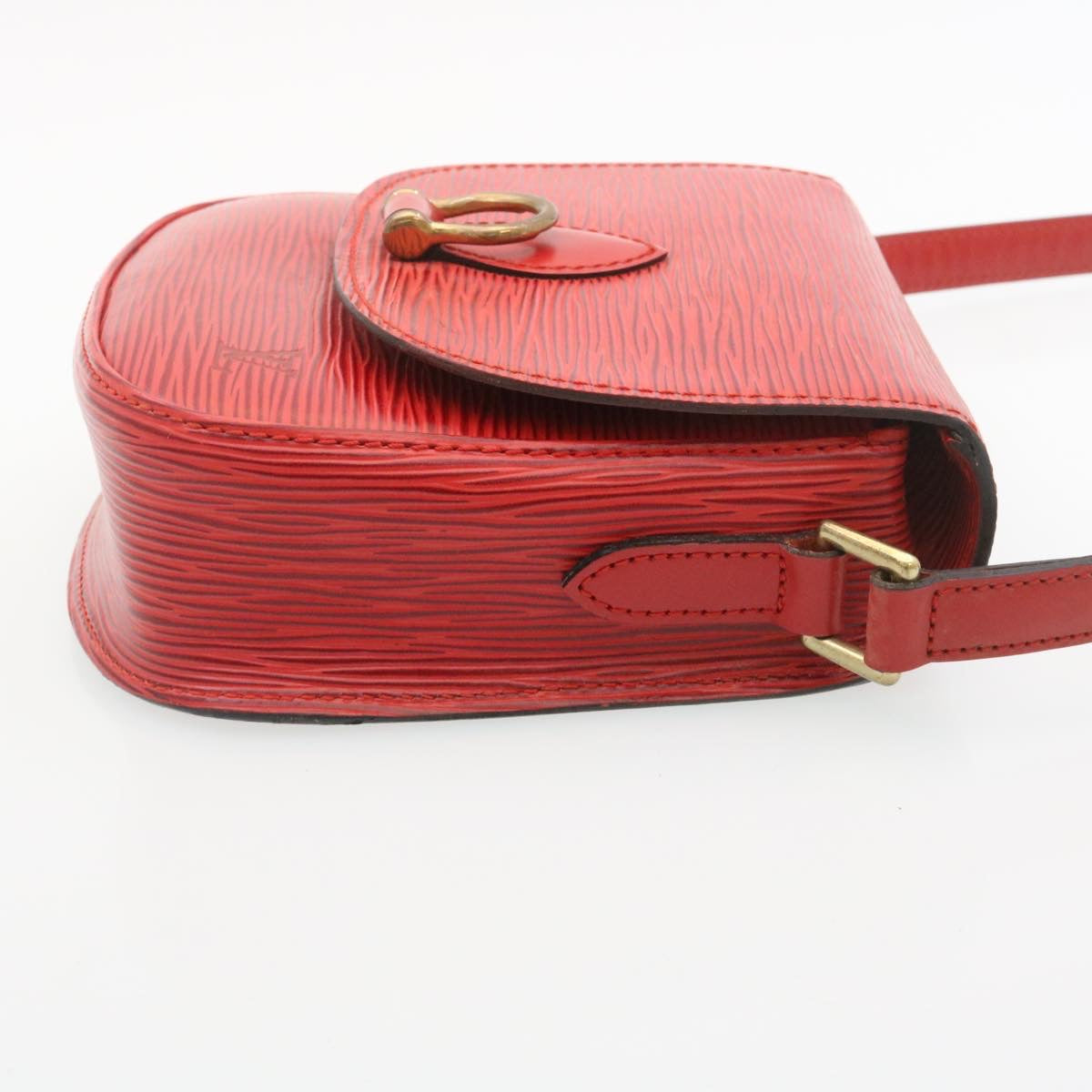 Louis Vuitton Red Leather Saint Cloud shoulder bag