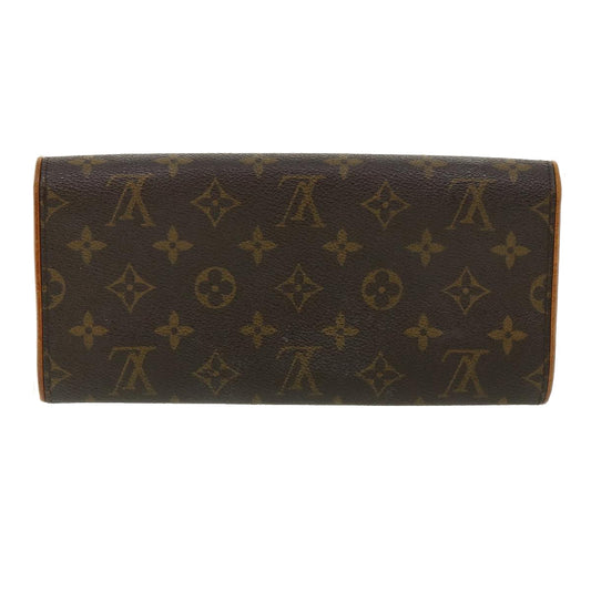 Louis Vuitton Brown Canvas Pochette Twin shoulder bag
