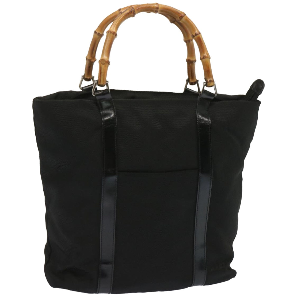 Gucci Bamboo Black Synthetic Handbag