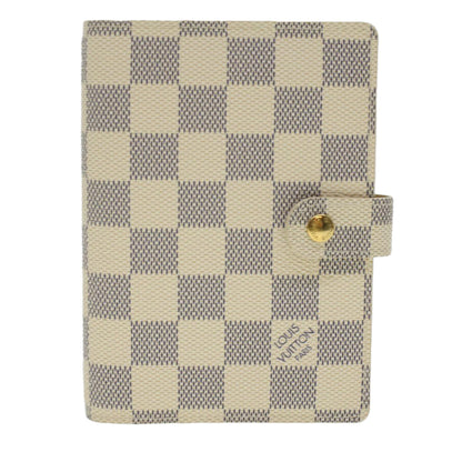 Louis Vuitton White Canvas Couverture agenda de bureau wallet accessories