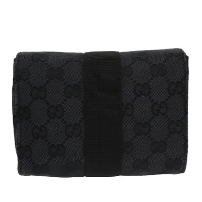 Gucci Gg Canvas Black Canvas Clutch Bag