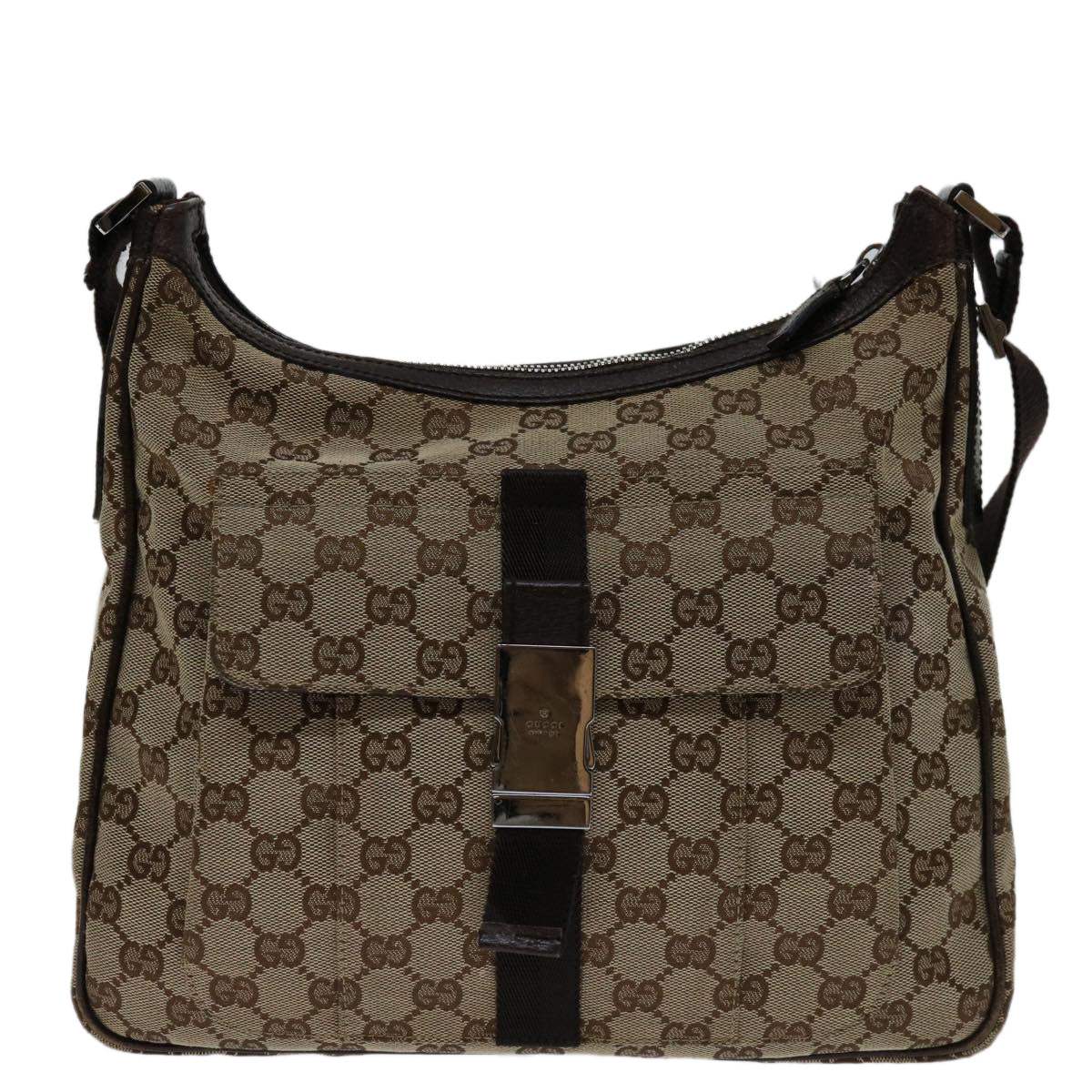 Gucci Gg Canvas Brown Canvas Shoulder Bag ()