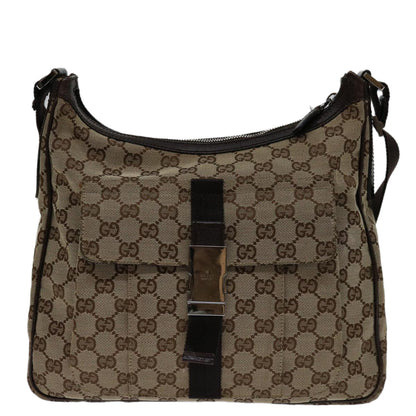Gucci Gg Canvas Brown Canvas Shoulder Bag ()