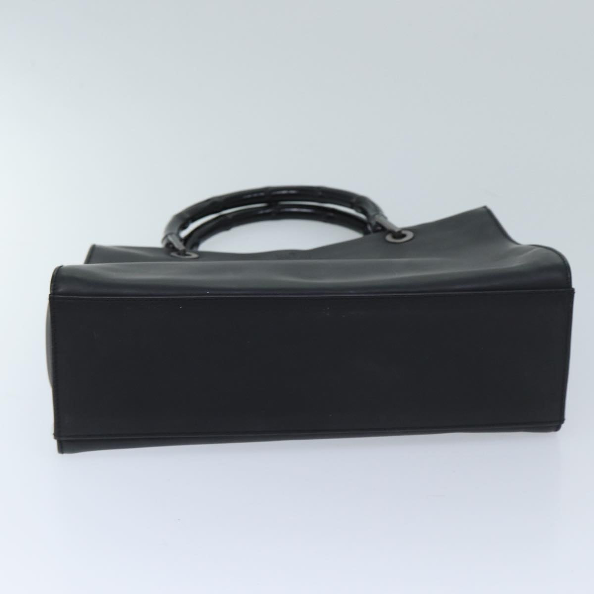 Gucci Bamboo Black Leather Handbag