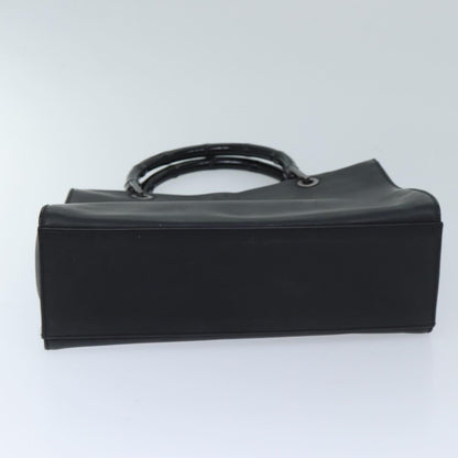 Gucci Bamboo Black Leather Handbag