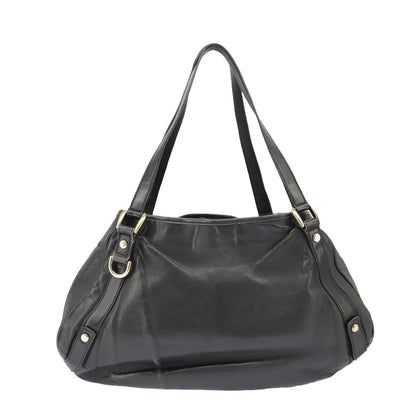 Gucci Abbey Black Leather Tote Bag