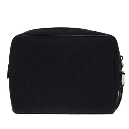 Gucci Gg Canvas Black Canvas Clutch Bag
