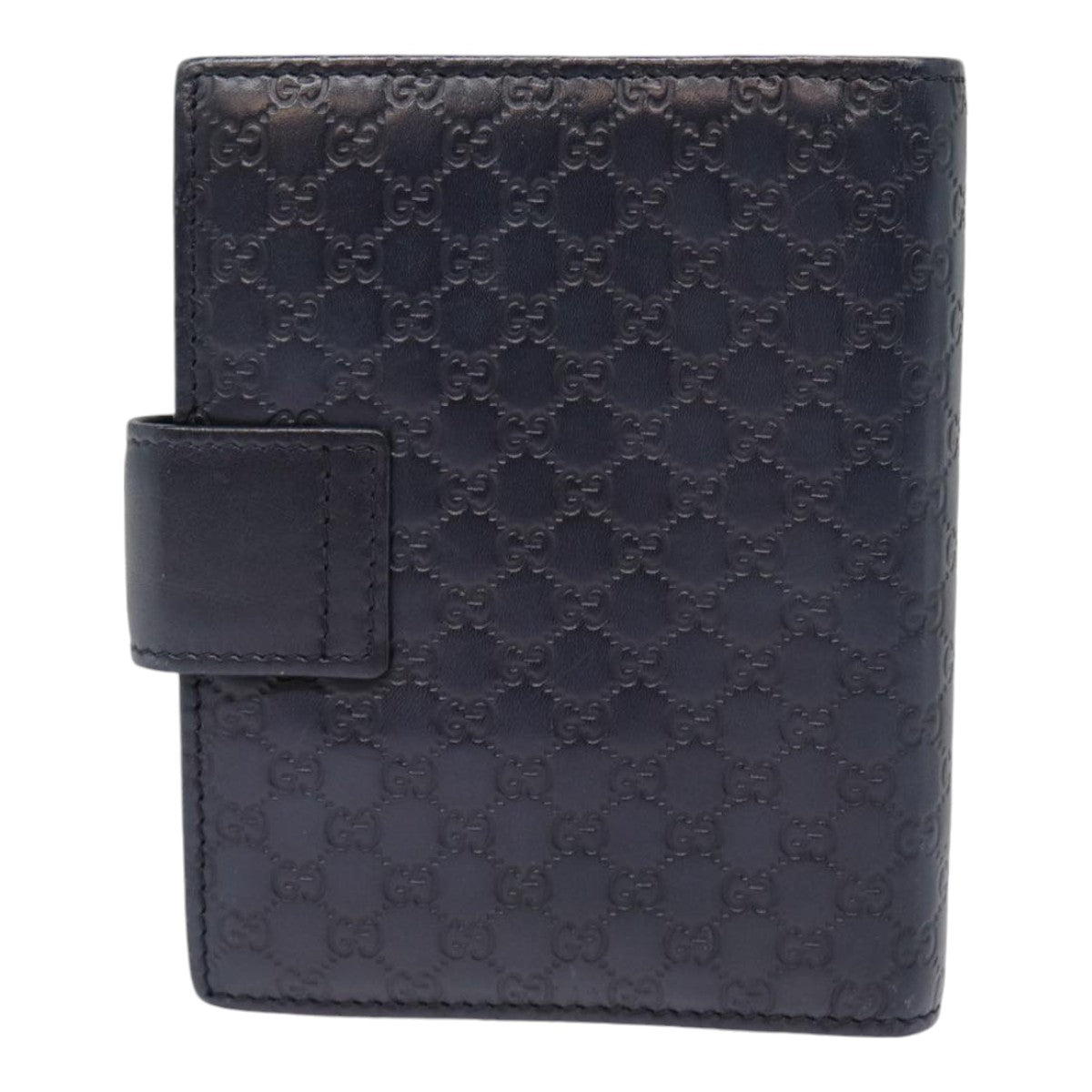 Gucci Guccissima Navy Leather Wallet