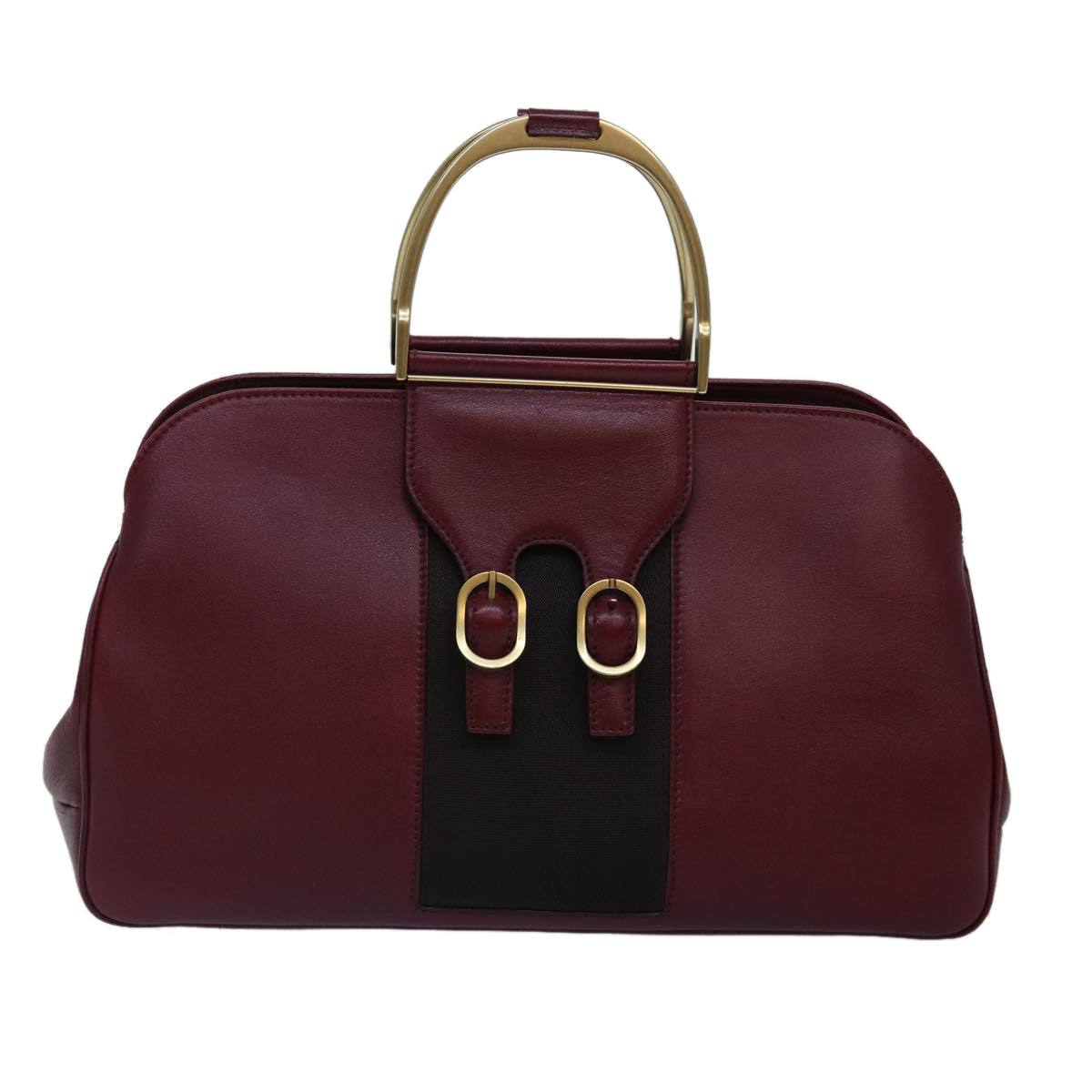 Gucci Burgundy Leather Handbag ()