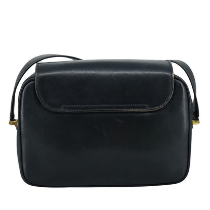 Gucci Interlocking G Navy Leather Shoulder Bag