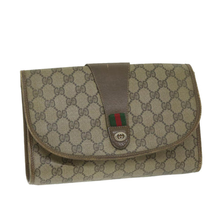 Gucci Beige Canvas Clutch Bag ()