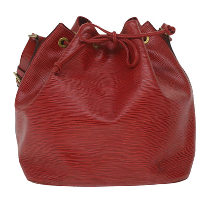 Louis Vuitton Red Leather Noe shoulder bag