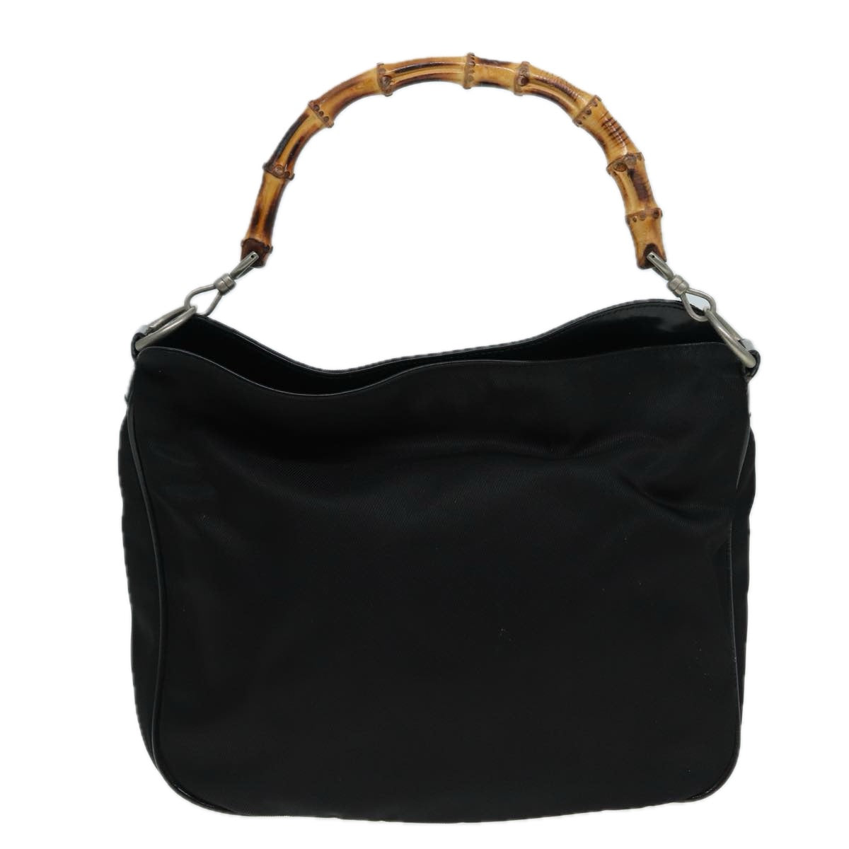 Gucci Bamboo Black Synthetic Shoulder Bag ()