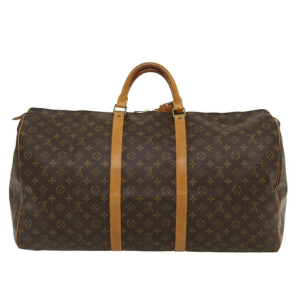 Louis Vuitton Brown Canvas Keepall 60 travel bag