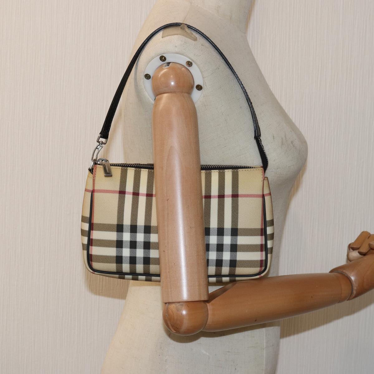 BURBERRY Nova Check Clutch Bag