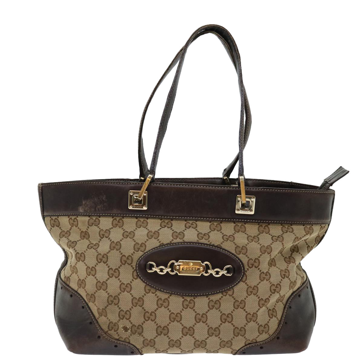 Gucci Gg Canvas Beige Canvas Tote Bag ()